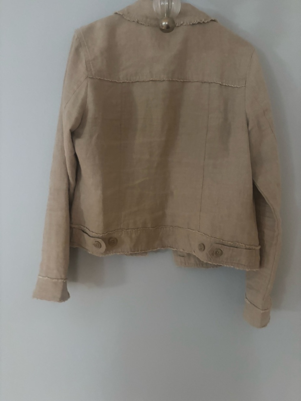 Tommy Bahama Frayed Edge Lightweight Beige Jacket - Picture 5 of 5